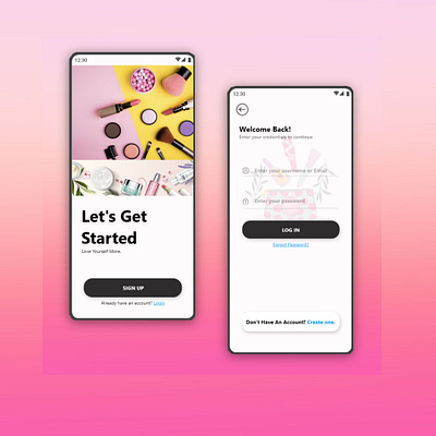 Login SignUp Screens UI Design adobe xd app branding design figma illustration ui uidesign uiux ux