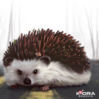 Porcupine Dribble adobe illustrator character design designs drawing graphic hand drawn handwriting illustration vector