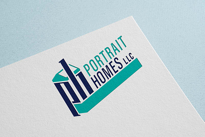 Portrait Homes brand brand development branding design identity illustration logo