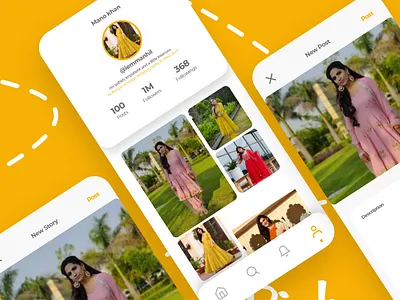 Social Media app Design - Bikn ui ux