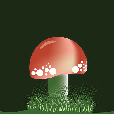 Mushroom 3D vector art 3d art design icon illustration logo vector vector illustration vectorart