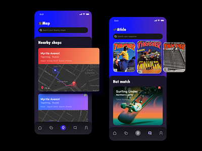 A software for skateboarders part2 app design skateboard ui