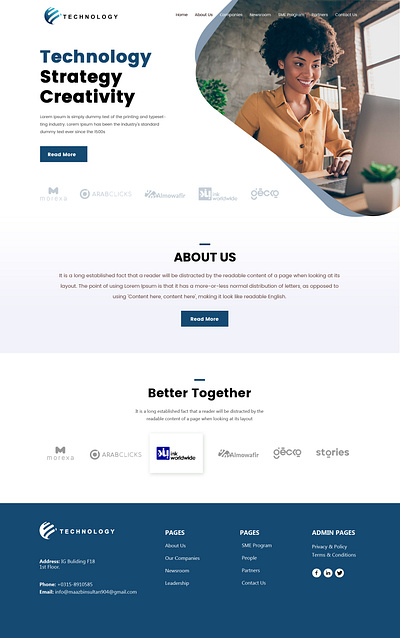 Technology Design graphic design ui website