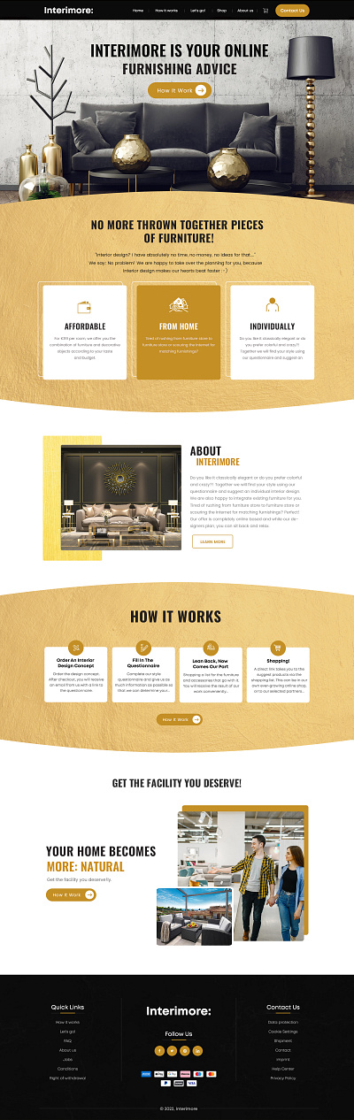 Interimore Design graphic design ui website