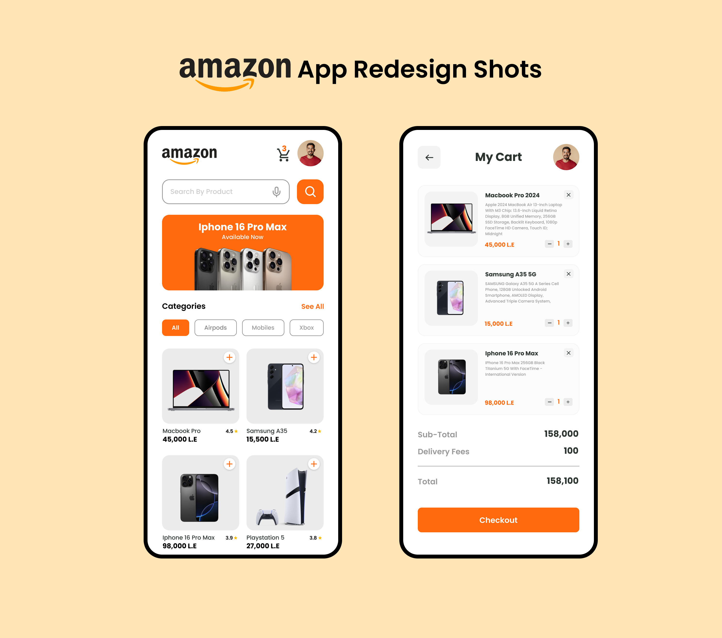 Redesign Shot for Amazon.com app branding design graphic design illustration logo ui ux vector web