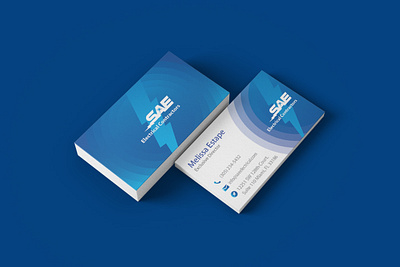 SAE Business Card Mockup businescard electric electrical electrical logo