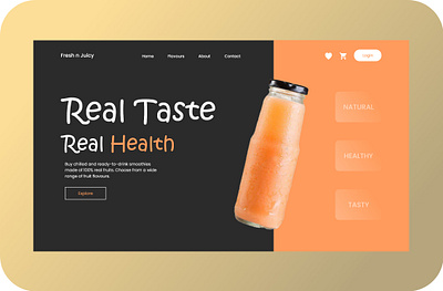 Juice product page design ecommerce ecommerce design juice juice website juices landing landing page landingpage minimal product product page smoothie ui web web design