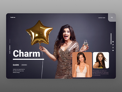 Party Planner Landing Page branding design designs minimal new new year online ui uiux ux web