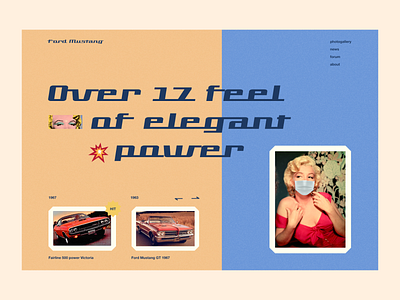 Retro cars Ford america car design ford retro ui usa ux website