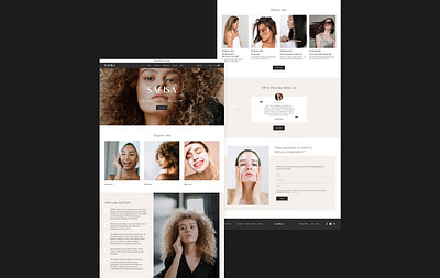 Online store of care cosmetics for the European brand Safisa cosmetic design ecommerce ecommerce business ecommerce design ecommerce shop figma haircare online shop online store skincare uidesign uxdesign web web design webdesign website website design