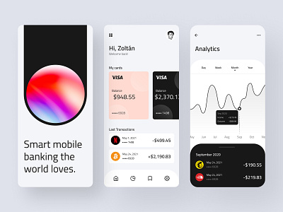 Mobile Bank App app app design bank bank app banking banking app design finance finance app financial financial app fintech interface mobile mobile app design mobile design mobile ui money ui ux