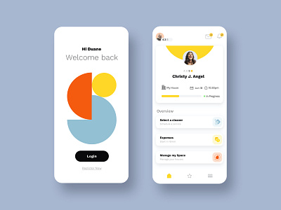 skep Landing application application design application ui clean design clean ui cleaning company cleaning service landing ui ui ux ui design ui designer