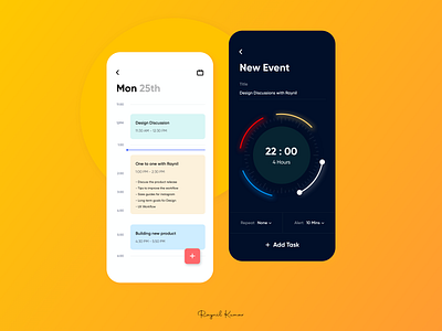 Event app UI animation app casestudy design microinteraction mobile mobile app mobile app design ui ux