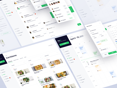 Planlife — Meal Planner for Nutritionists app calendar calendar app clean daily ui dashboad date picker design diet app meal meal planner minimal recipe app tasks tracker tracking app web web app