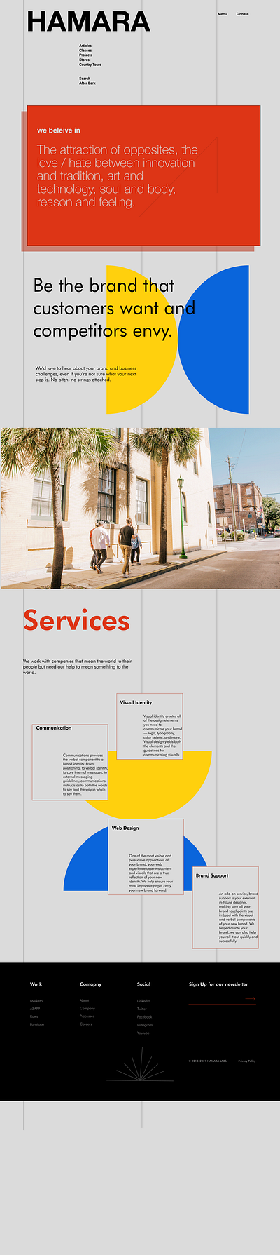 HAMARA LABS clean design flat illustration minimal ui ux web website