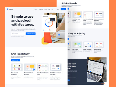 Shyplite - Features app b2b bb agency brand branding dashboard design agency icon interface logo product design saas shipping ui user experience user interface ux visual identity web design website