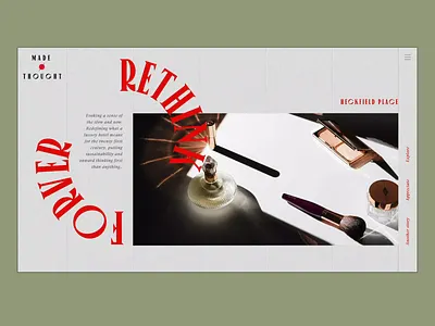 Madethought Blog Website aesthetic animation blog clean design madethought typogaphy ui vector web website website concept