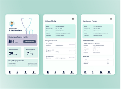 Medical Record App - Personal Clinic design doctor health medical medicalrecord