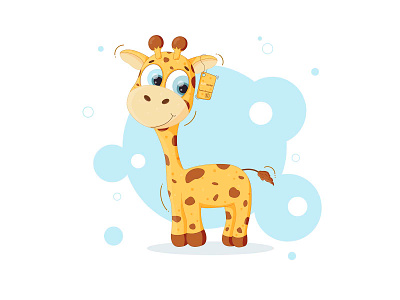 giraffe animal animals art artwork character character design children childrens book childrens illustration cute cute animal cute art cute illustration giraffe illustration illustration art illustrator vector vector art vector illustration