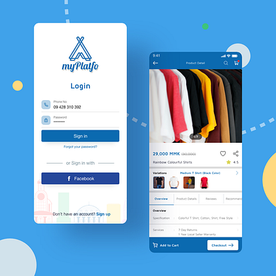 My Platfo app design e commerce app mobile app mobile app design mobileapp myanmar ui design user experience user interface ux design