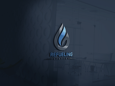 Refueling station minimalist logo branding design flat icon illustrator logo minimal minimalist logo modern logo professional logo typography vector