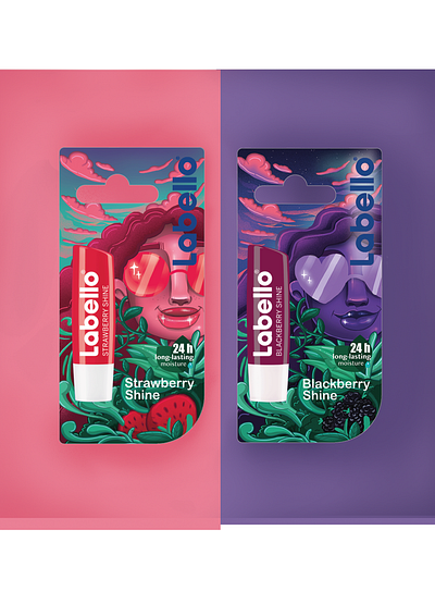 Labello 'Let your design shine' challenge art branding concept art concept design design digital art digital illustration digitaldrawing illustration package design photoshop