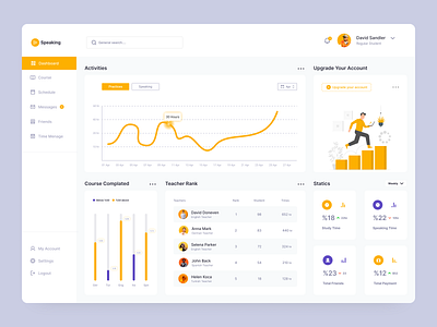 Course Dashboard Design card clean dashboard dashboard design dashboard ui design ui ui design ux ux design web web design