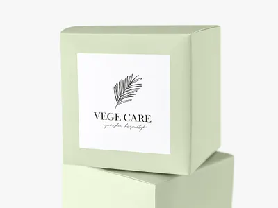 Vege Care cosmetics logo delicate feminine feminine design feminine logo floral logo leaf leaf logo logo logo design nature shop logo vegan cosmetics vegan cosmetics logo vege