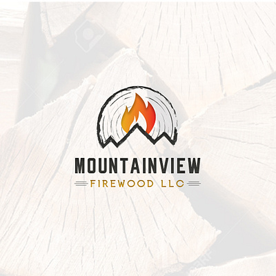 Mountainview Firewood LLC branding clean design flat graphic design icon illustrator logo minimal vector