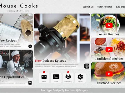 H O U S E C O O K S branding design shop ui ux web web design website design