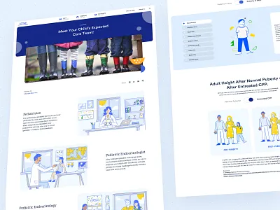 Fensolvi – Little a Little Longer Content Hub articles blue child circles graphic design kids playful portal round ui ux vector yellow
