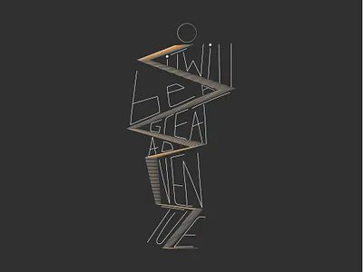 it will be a great adventure adventure artpftype concept design digital illustration latin letter letterart lettering motivation phrase typography