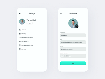 Daily UI - Settings 007 app app design behance dailyui dailyuichallenge design edit edit profile settings settings ui twitter typography ui ux