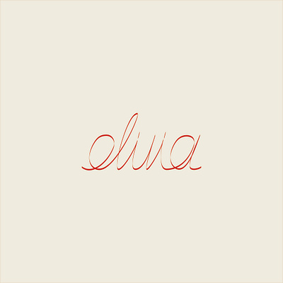 Olivia artpftype design digital elegant latin lettering name name tag olivia red typography vector