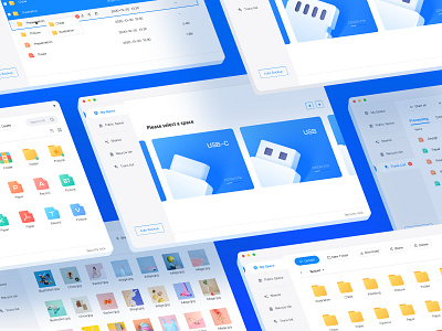 Hi Cloud Client 2.5d blue branding device illustration picture ui