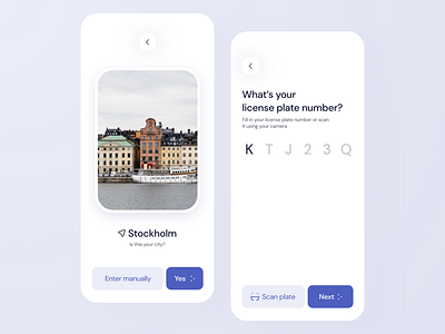 Parking App Concept app clean design log in minimal parking parking app sign up ui ux