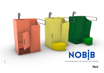 NOBIB 3d bathroom creative design digital art engineering product product design roca