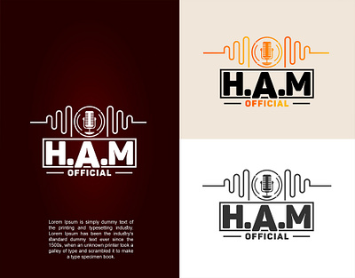 HAM Official Logo branding design ham logo ham logo icon illustration logo logo design vector voice logo