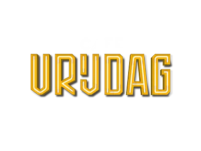 cafe Vrijdag logo in Neon 3d amsterdam bar design illustration logo neon sign restaurant subalpin vector