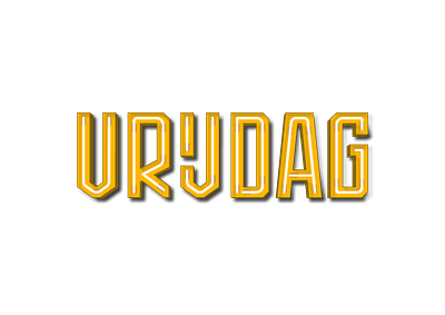 cafe Vrijdag logo in Neon 3d amsterdam bar design illustration logo neon sign restaurant subalpin vector