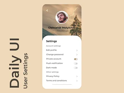 DailyUI007 app design minimal