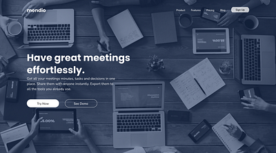 Mendio design ui ux web