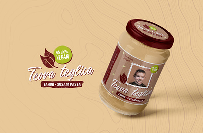 Teova Teglica - Packaging Label Design brand branding design food food illustration illustration jar label labeldesign logo product design sesame typography