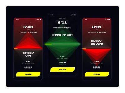Go App app design branding concept design design figma fitness app fitness tracker mobile design mobile ui navigation navigation design ui design