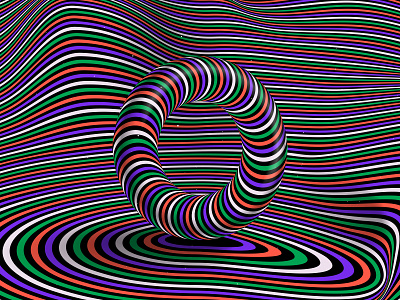 Letter “O”, 36daysoftype 2021 36days 36daysoftype 36daysoftype o 36daysoftype08 abstract distortion color geometrical type graphic design hypnotic kinetic typography letter o op art opart optical illusion psychedelic abstraction striped trippy visual effect