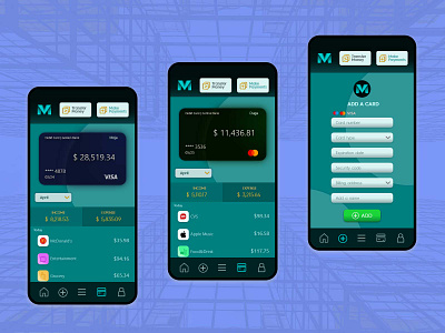 ViewMoney App adobe xd design budget tracking concept design credit card design expenses graphic design logo graphicdesign graphicone illustrator incomes mobile app design money app money transfer photoshop vector