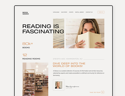 book worm_study project_redesign design redesign ui web