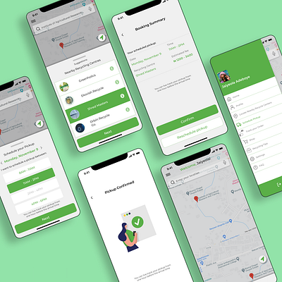 Greencycle | A mobile app designed to aid you with recycling | adobexd appdesign designguide designtips experiencedesign figma graphicdesignui inspiredesign iosdesign sketchapp uidesign uidesignpatterns uiinspiration uiuxdesign userinterface userinterfacedesign uxd uxdesign uxtools uxtrends