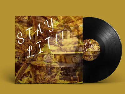 SONG TITLE IS (STAY LIT!! ) CD COVER || ALBUM COVER || DESIGN album album art album artwork album cover album cover design branding cd cd artwork cd cover cd design cd packaging design identity music