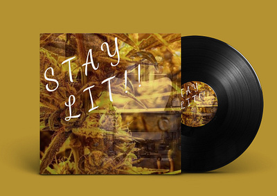 SONG TITLE IS (STAY LIT!! ) CD COVER || ALBUM COVER || DESIGN album album art album artwork album cover album cover design branding cd cd artwork cd cover cd design cd packaging design identity music